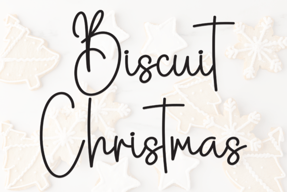 Biscuit Christmas: A Festive Handwritten Font for Crafters