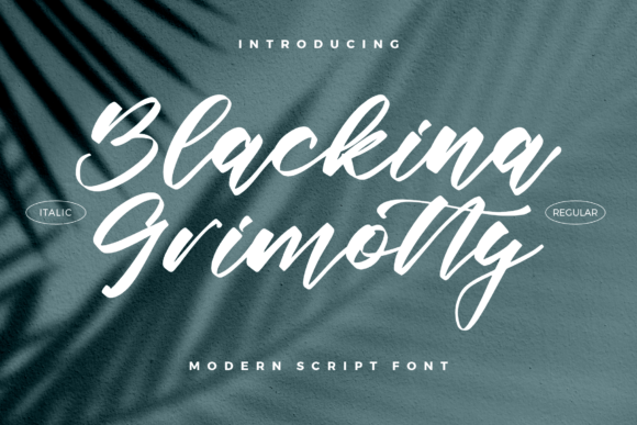 Blackina Grimotty: A Modern Script Font for Captivating Campaigns