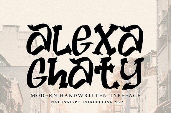 Bring Charm to Your Creations with Alexa Ghaty Font