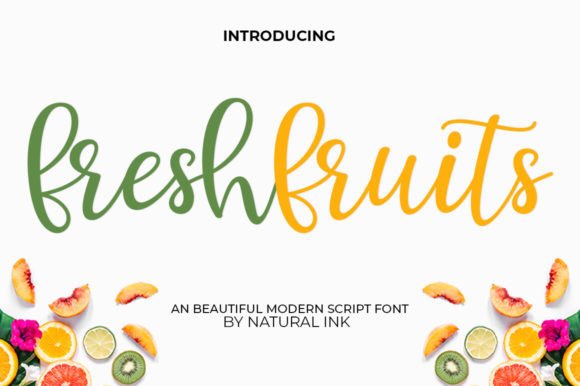 Bring Elegance to Your Handmade Creations with Fresh Fruits Font