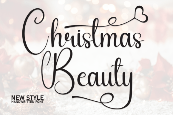 Christmas Beauty: A Charming Handwritten Font for Crafters