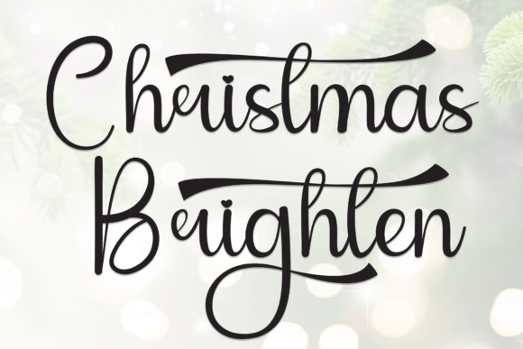 Christmas Brighten: A Charming Handwritten Font for Web Design