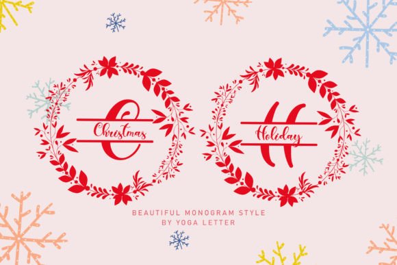 Christmas Holiday Monogram: A Perfect Font for Festive Web Design