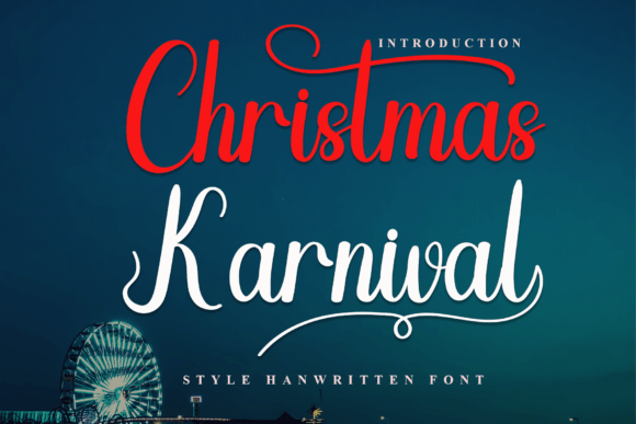 Christmas Karnival: A Handwritten Font for Editorial Elegance