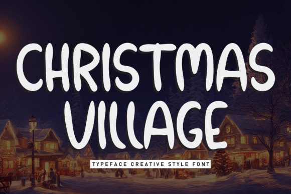 Christmas Village: A Charming Handwritten Font for Editorial Design