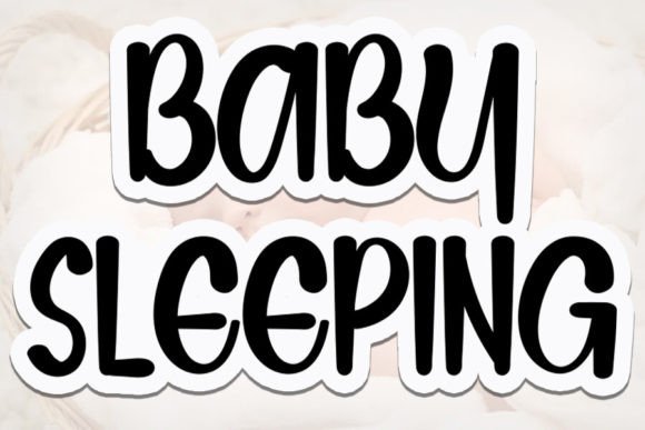 Elegant Baby Sleeping Font for Stunning Web Designs