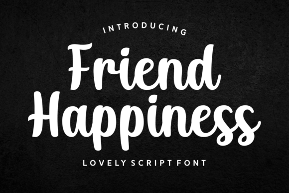 Enhance Your Brand with the Elegant Friend Happiness Font