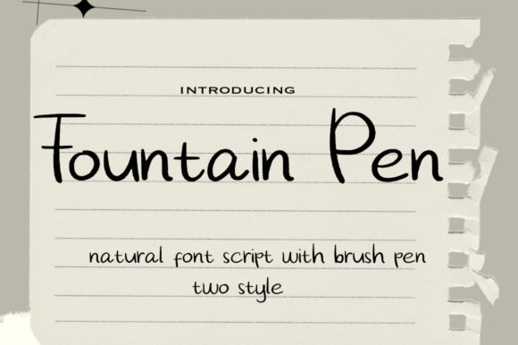 Fountain Pen: A Graceful Script for Elegant Projects