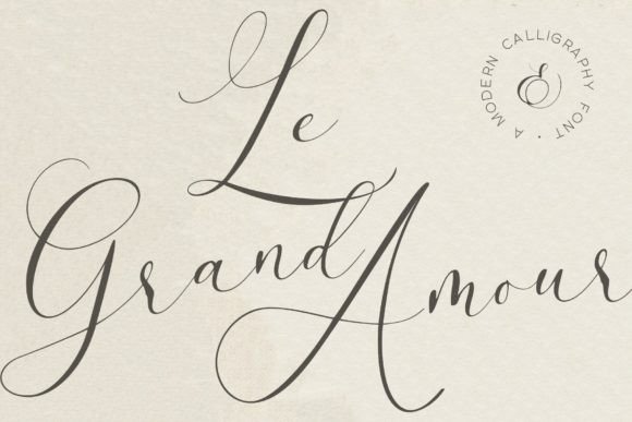 Le Grand Amour: A Luxurious Script Font for Crafters