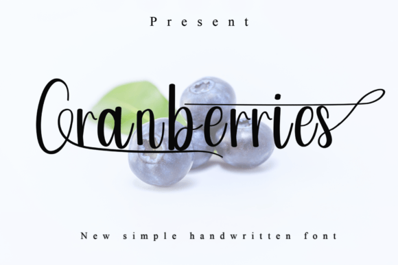 Unleash Creativity with Cranberries: A Handwritten Font for Makers