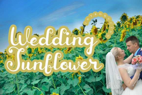 Wedding Sunflower: A Handwritten Touch for Elegant Branding