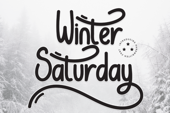 Winter Saturday: A Cozy Handwritten Font for Creative Branding