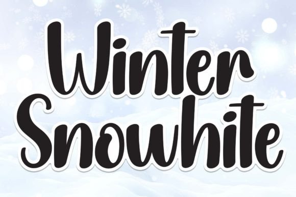 Winter Snowhite: A Charming Script Font for Web Design