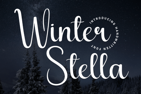 Winter Stella: A Charming Handwritten Font for Branding
